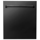 ZLINE 24 in. Top Control Dishwasher in Black Stainless Steel, DW-BS-24