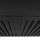 ZLINE 48" Convertible Wall Mount Range Hood in Black Stainless with Charcoal Filters, BSKBN-CF-48