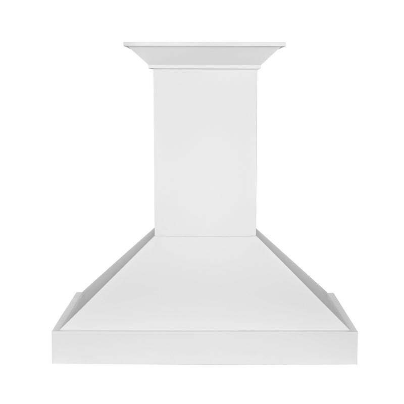 ZLINE 36" 400 CFM Convertible Wooden Wall Mount Range Hood in Smooth Bright White Finish, KBWW-36