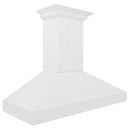 ZLINE 48" 400 CFM Convertible Wooden Wall Mount Range Hood in Shiplap Bright White Finish, KPWW-48