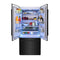 ZLINE 36" 19.6 cu. ft. Built-In Refrigerator with Internal Water and Ice Dispenser in Black Stainless Steel, RBIV-BS-36