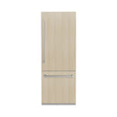 ZLINE 30 In. 16.1 cu. ft. Panel Ready Built-In 2-Door Bottom Freezer Refrigerator with Internal Water and Ice Dispenser, RBIV-30