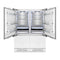ZLINE 60 In. 32.2 cu. Ft. Panel Ready Built-In 4-Door French Door Refrigerator with Stainless Steel Handles, RBIV-60-SS