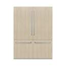 ZLINE 60 In. 32.2 cu. Ft. Panel Ready Built-In 4-Door French Door Refrigerator with Stainless Steel Handles, RBIV-60-SS