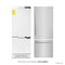 ZLINE 30 In. 16.1 cu. ft. Built-In 2-Door Bottom Freezer Refrigerator with Internal Water and Ice Dispenser in Stainless Steel, RBIV-304-30