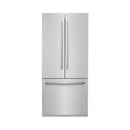 ZLINE 36 In. 19.6 cu. ft. Built-In 3-Door French Door Refrigerator with Internal Water and Ice Dispenser in Stainless Steel, RBIV-304-36