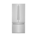 ZLINE 36 In. 19.6 cu. ft. Built-In 3-Door French Door Refrigerator with Internal Water and Ice Dispenser in Stainless Steel, RBIV-304-36