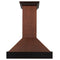 ZLINE 36 in. Hand-Hammered Copper Finish Wall Range Hood, 655-HBXXX-36