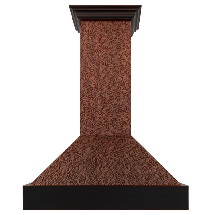 ZLINE 30 in. Hand-Hammered Copper Finish Wall Range Hood, 655-HBXXX-30