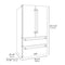 ZLINE 36" Autograph 22.5 cu. ft. Refrigerator with Ice Maker, Black Stainless, Bronze Accents, RFMZ-36-BS-CB