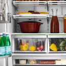 ZLINE 36 In. Autograph 22.5 cu. ft. Refrigerator with Ice Maker in Fingerprint Resistant Stainless Steel and Gold Accents, RFMZ-36-G