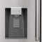 ZLINE 36 In. Autograph Refrigerator with Water and Ice Dispenser in Fingerprint Resistant Stainless Steel with Matte Black Accents, RFMZ-W-36-MB