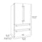ZLINE 36" 22.5 cu. ft 4-Door French Door Refrigerator with Ice Maker in Fingerprint Resistant Stainless Steel, RFM-36