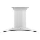 ZLINE 36" CrownSound Island Mount Range Hood in Stainless Steel with Built-in Speakers, GL9iCRN-BT-36