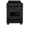 ZLINE 24" 2.8 cu. ft. Induction Range with a 4 Element Stove and Electric Oven in Black Stainless Steel, RAIND-BS-24