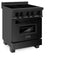 ZLINE 24" 2.8 cu. ft. Induction Range with a 4 Element Stove and Electric Oven in Black Stainless Steel, RAIND-BS-24