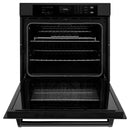 ZLINE 30" Professional Single Wall Oven with Air Fry and Self-Clean in Black Stainless Steel, WASB-30