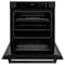ZLINE 30" Professional Single Wall Oven with Air Fry and Self-Clean in Black Stainless Steel, WASB-30