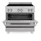 ZLINE 36" 4.6 cu. ft. Induction Range with a 5 Element Stove and Electric Oven in Durasnow Stainless Steel, RAINDS-SN-36