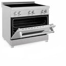 ZLINE 36" 4.6 cu. ft. Induction Range with a 5 Element Stove and Electric Oven in Durasnow Stainless Steel, RAINDS-SN-36