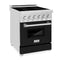 ZLINE 24" 2.8 cu. ft. Induction Range with a 4 Element Stove and Electric Oven in Black Matte, RAIND-BLM-24