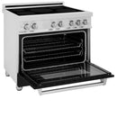 ZLINE 36" 4.6 cu. ft. Induction Range with a 5 Element Stove and Electric Oven in Black Matte, RAIND-BLM-36