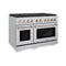 ZLINE Paramount 48” Gas Range with Convection Oven and 8 Burners in Stainless Steel, SGR48