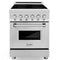 ZLINE 24" 2.8 cu. ft. Induction Range with a 4 Element Stove and Electric Oven in Stainless Steel, RAIND-24