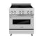 ZLINE 30" 4.0 cu. ft. Induction Range with a 4 Element Stove and Electric Oven in Stainless Steel, RAIND-30