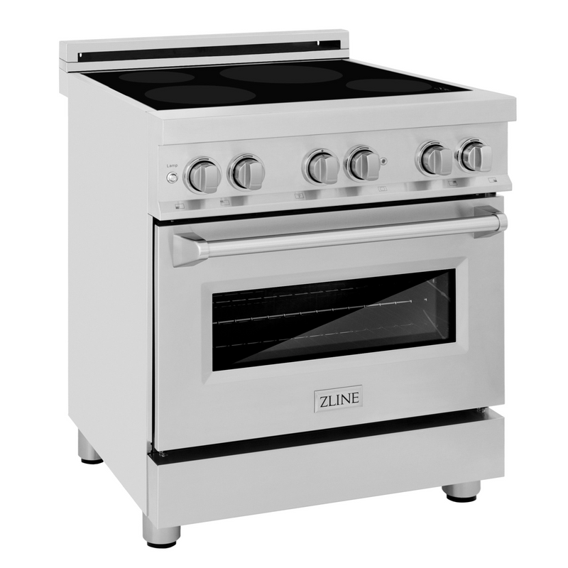 ZLINE 30" 4.0 cu. ft. Induction Range with a 4 Element Stove and Electric Oven in Stainless Steel, RAIND-30