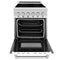 ZLINE 24" 2.8 cu. ft. Induction Range with a 4 Element Stove and Electric Oven in White Matte, RAIND-WM-24