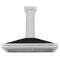 ZLINE 48 Inch DuraSnow® Stainless Steel Range Hood with Black Matte Shell and Stainless Steel Handle, KB4SNX-BLM-48