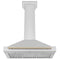 ZLINE 36 Inch Autograph Edition Stainless Steel Range Hood with Gold Handle, KB4STZ-36-G