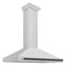 ZLINE 48 Inch Autograph Edition Stainless Steel Range Hood with Matte Black Handle, KB4STZ-48-MB