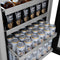 ZLINE Autograph 24" Touchstone 151 Can Beverage Fridge with Panel Ready Glass Door and Champagne Bronze Handle,  RBSPOZ-24-CB
