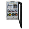 ZLINE Autograph 24" Touchstone 151 Can Beverage Fridge with Panel Ready Glass Door and Champagne Bronze Handle,  RBSPOZ-24-CB