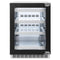 ZLINE Autograph 24" Touchstone 151 Can Beverage Fridge with Panel Ready Glass Door and Champagne Bronze Handle,  RBSPOZ-24-CB