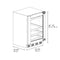 ZLINE Autograph 24" Touchstone 151 Can Beverage Fridge with Panel Ready Glass Door and Polished Gold Handle,  RBSPOZ-24-G