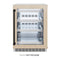 ZLINE Autograph 24" Touchstone 151 Can Beverage Fridge with Panel Ready Glass Door and Matte Black Handle,  RBSPOZ-24-MB