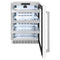 ZLINE 24" Touchstone 151 Can Beverage Fridge with White Matte Glass Door, RBSO-WM-24