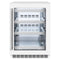 ZLINE 24" Touchstone 151 Can Beverage Fridge with White Matte Glass Door, RBSO-WM-24