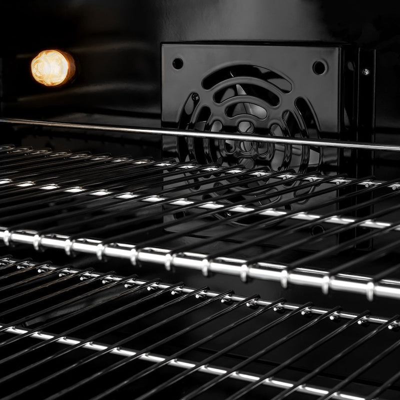 ZLINE Autograph 48" 6.7 cu. ft. Select Double Oven Dual Fuel Range with 8 Burners in DuraSnow® Stainless Steel with White Matte Doors and Matte Black Accents, HDRSZ-WM-48-MB