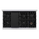 ZLINE 48" 6.7 cu. ft. Select Double Oven Dual Fuel Range with 8 Burners in Stainless Steel with White Matte Doors, HDR-WM-48