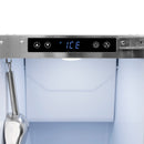 ZLINE Autograph 15" Touchstone Clear Cube Ice Maker with Drain Pump and Solid Stainless Steel Door with Matte Black Handle, ICCDZ-ST-15-MB