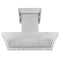 ZLINE 36" CrownSound Island Mount Range Hood in Stainless Steel with Built-in Speakers, GL2iCRN-BT-36