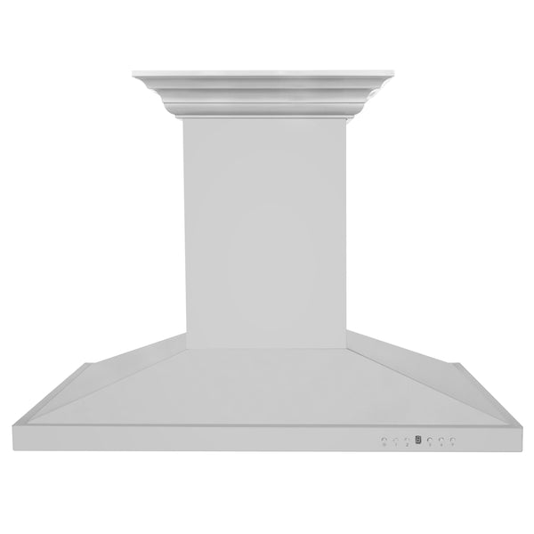 ZLINE 30" CrownSound Island Mount Range Hood in Stainless Steel with Built-in Speakers, GL2iCRN-BT-30