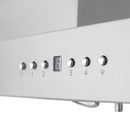 ZLINE 36" CrownSoun Island Mount Range Hood in Stainless Steel with Built-in  Speakers, KE2iCRN-BT-36