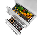 ZLINE 24" Touchstone 168 Can Outdoor-Rated Refrigerator Drawer with Stainless Steel Doors, RDSO-ST-24