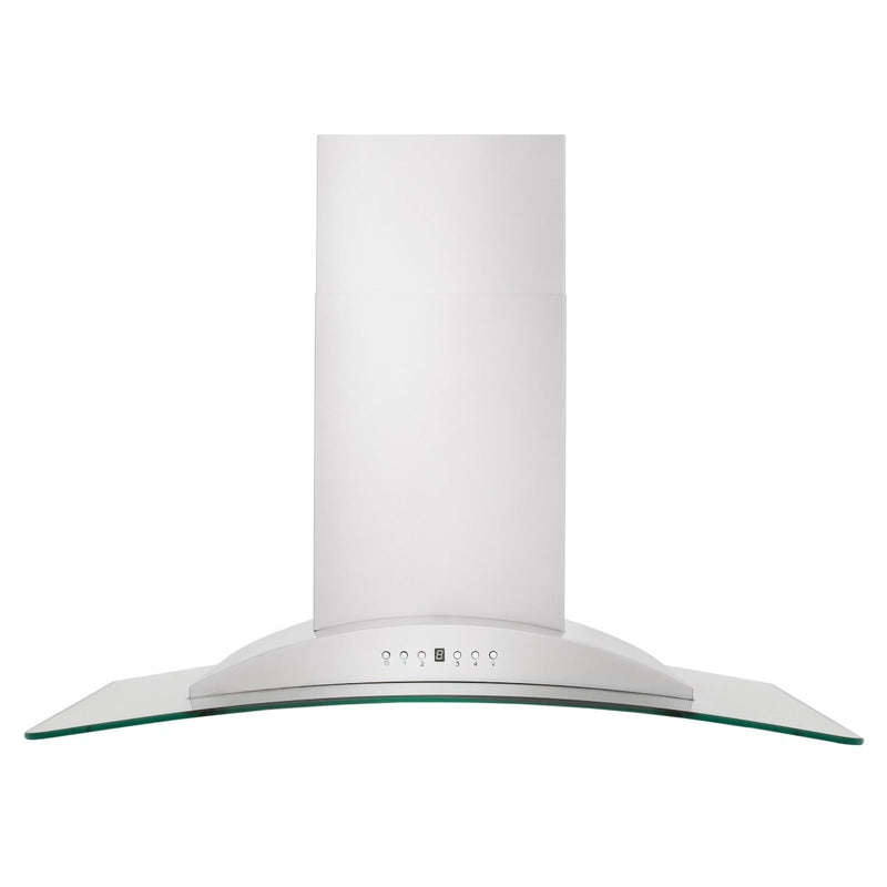 ZLINE 36 in. Convertible Vent Wall Mount Range Hood in Stainless Steel & Glass, KN-36