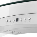 ZLINE 36 in. Convertible Vent Wall Mount Range Hood in Stainless Steel & Glass, KN4-36